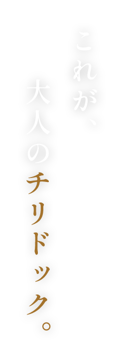 これが、大人のチリドック。