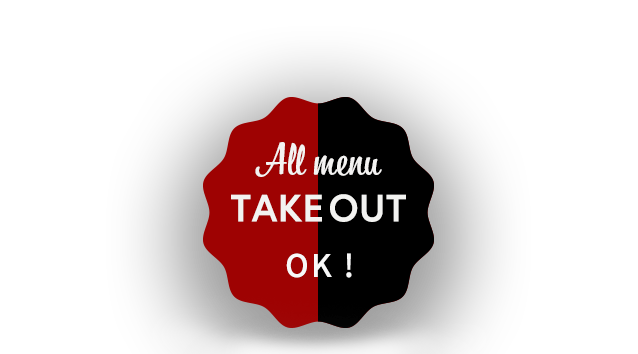 All menu TAKEOUT OK !
